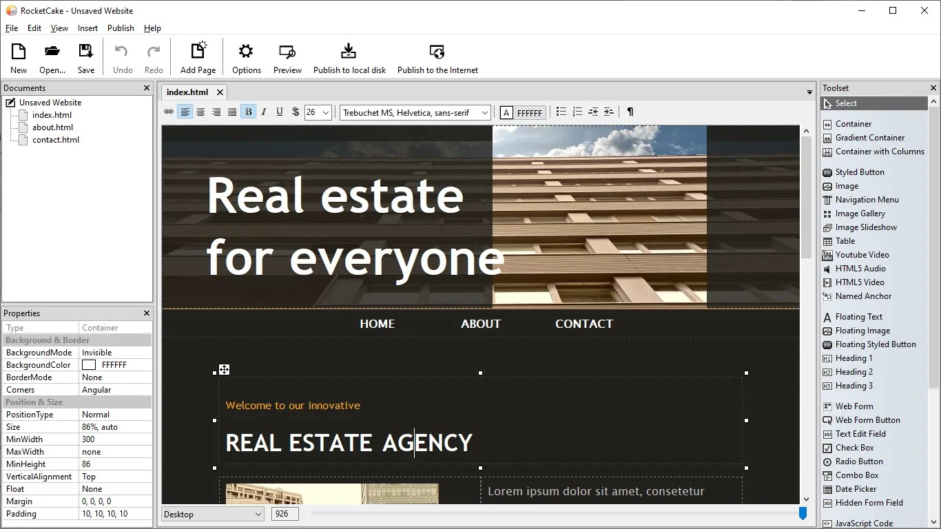 RocketCake Responsive Website Designer Free screenshot 3