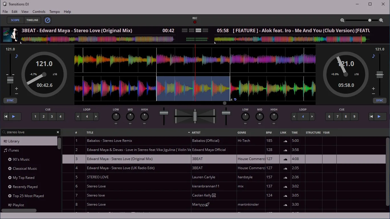 Transitions DJ screenshot 1
