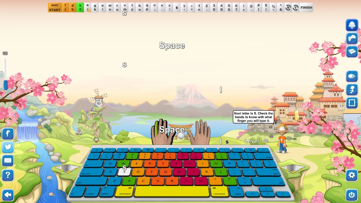 Typing Fingers LT screenshot 1