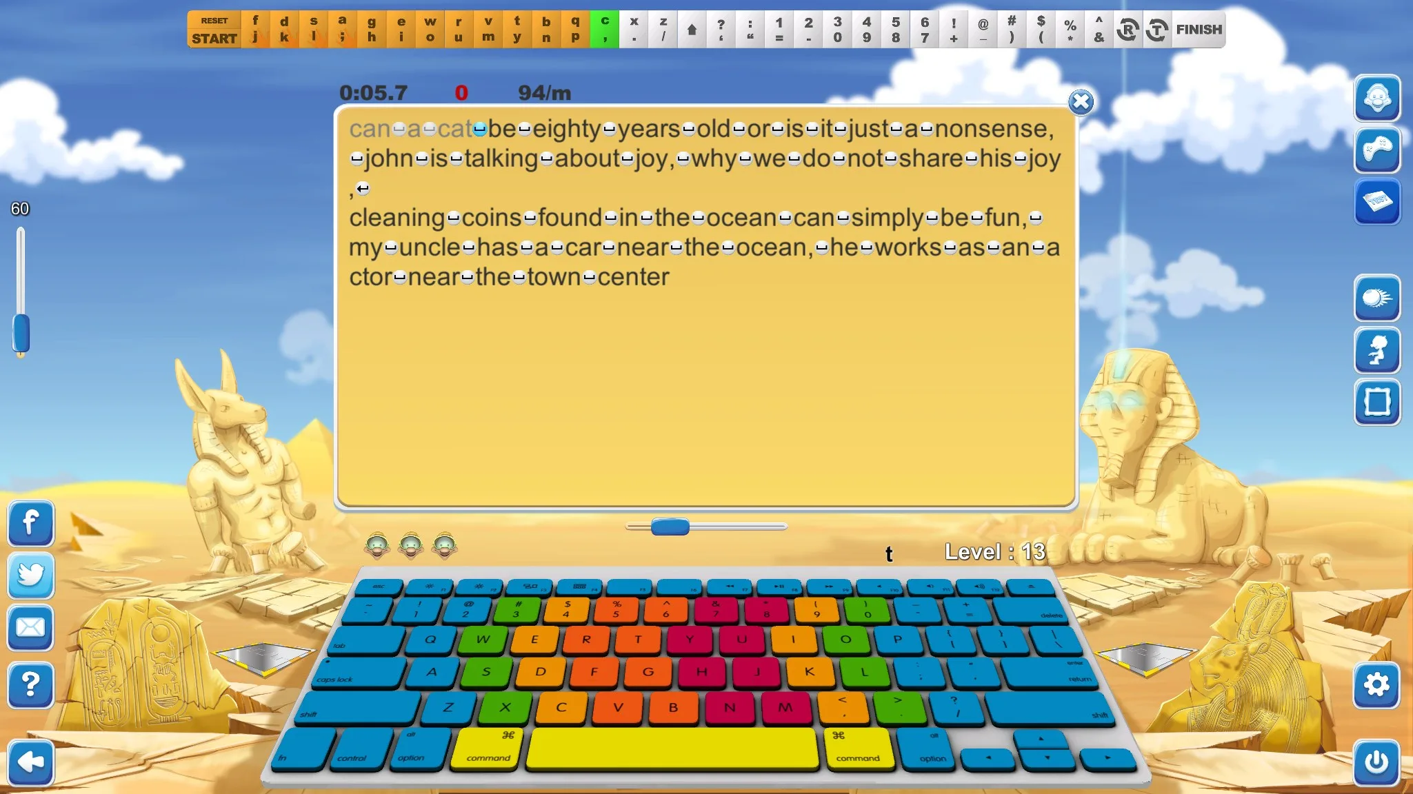 Typing Fingers LT screenshot 3