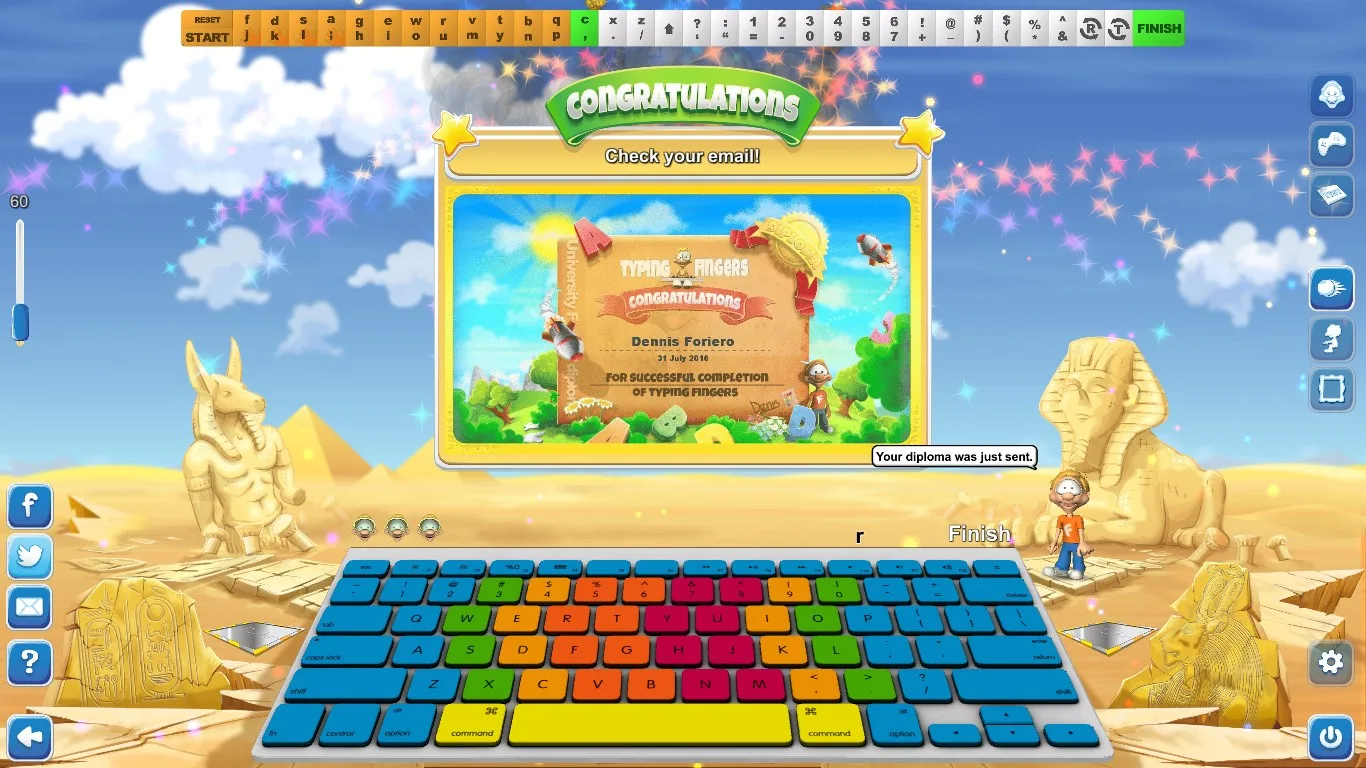 Typing Fingers LT screenshot 4