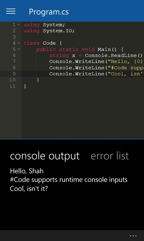#Code screenshot 3