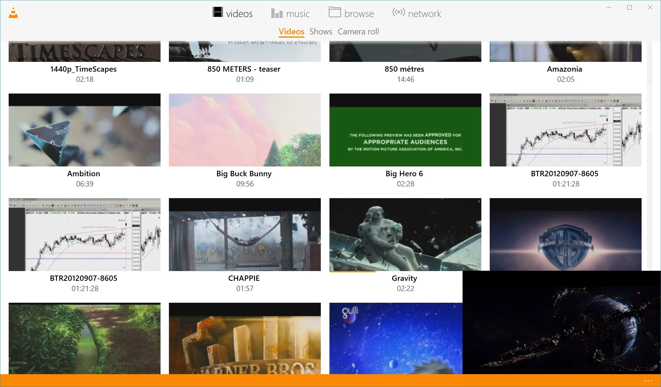 VLC UWP screenshot 2