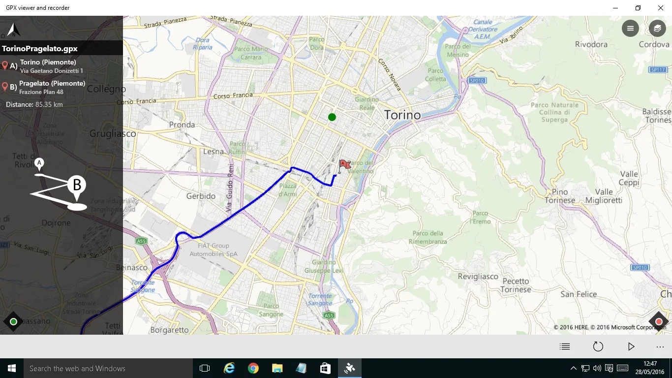 GPX viewer and recorder screenshot 1