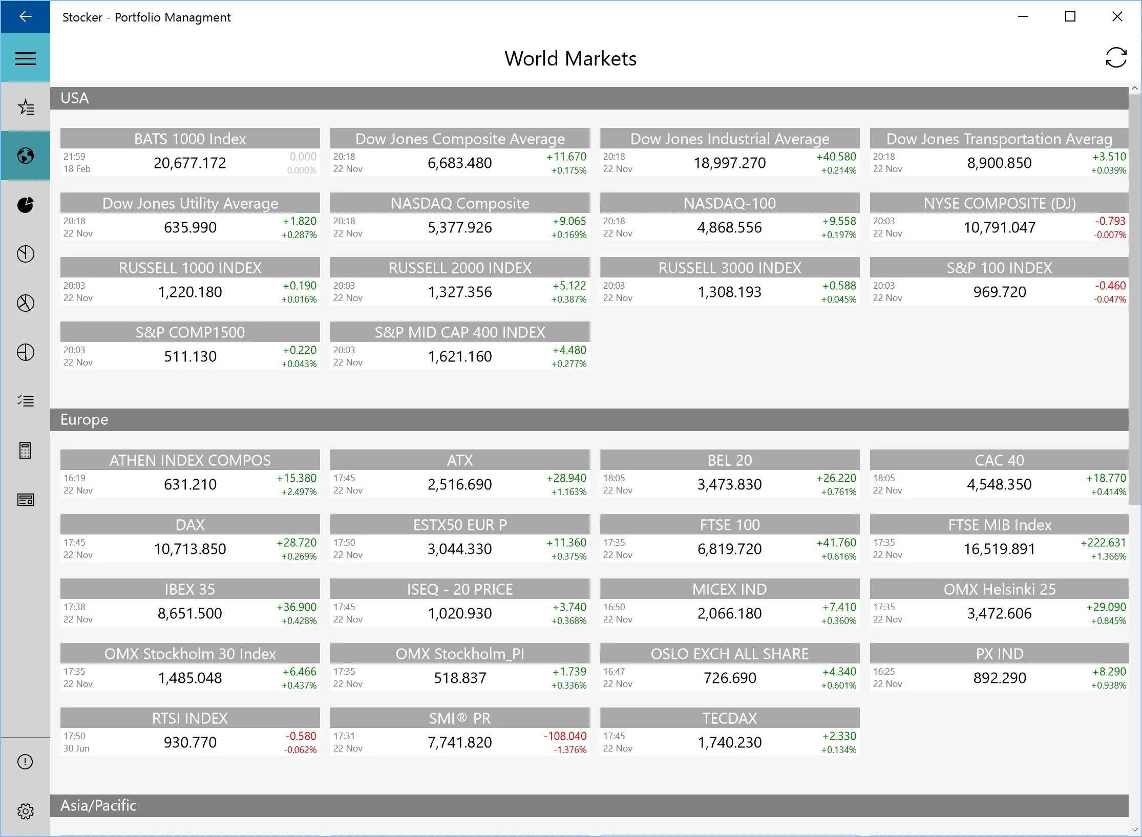 Stocker - Gestión de Carteras y Acciones screenshot 1