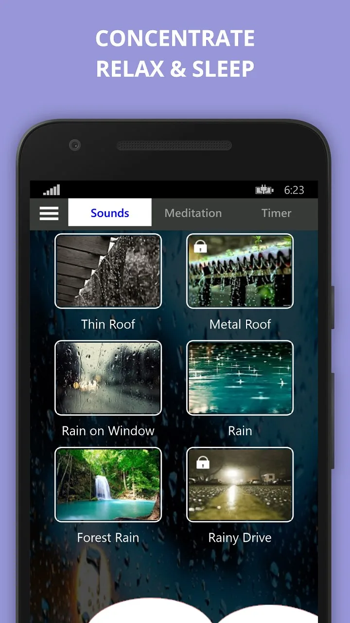 Relax Rain Sounds screenshot 2