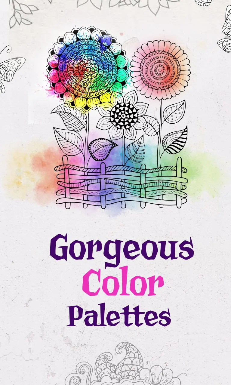 Adult Coloring Book With Multiple Templates & Colors screenshot 2