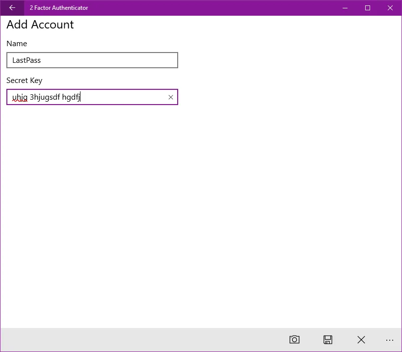 2 Factor Authenticator screenshot 1