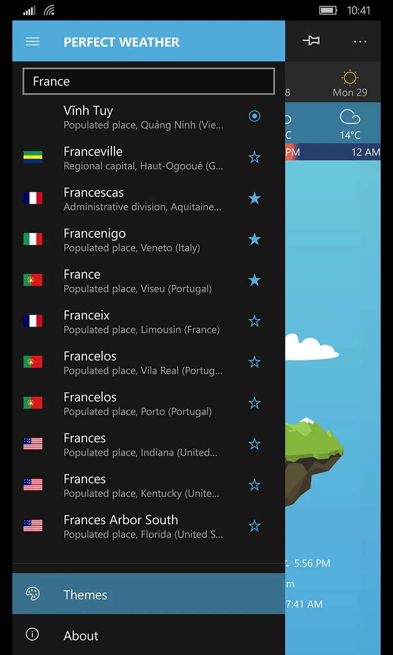 Perfect Weather Universal screenshot 1