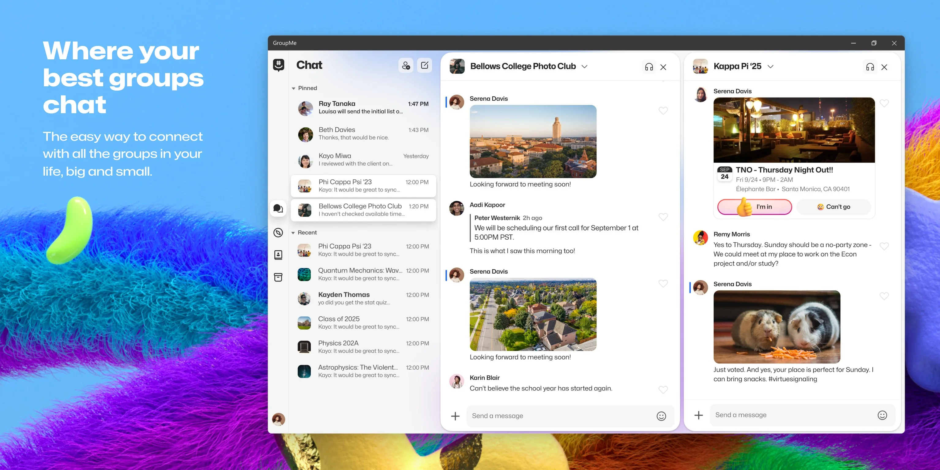 GroupMe screenshot 1