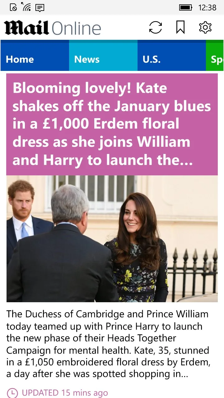 Daily Mail Online screenshot 1