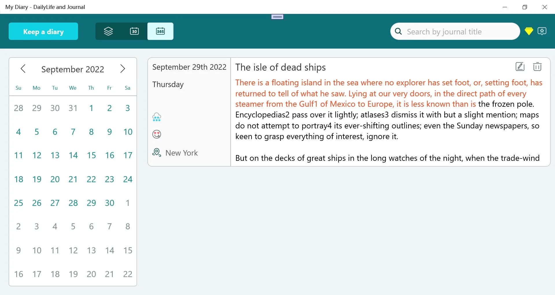 My Diary - DailyLife and Journal screenshot 1