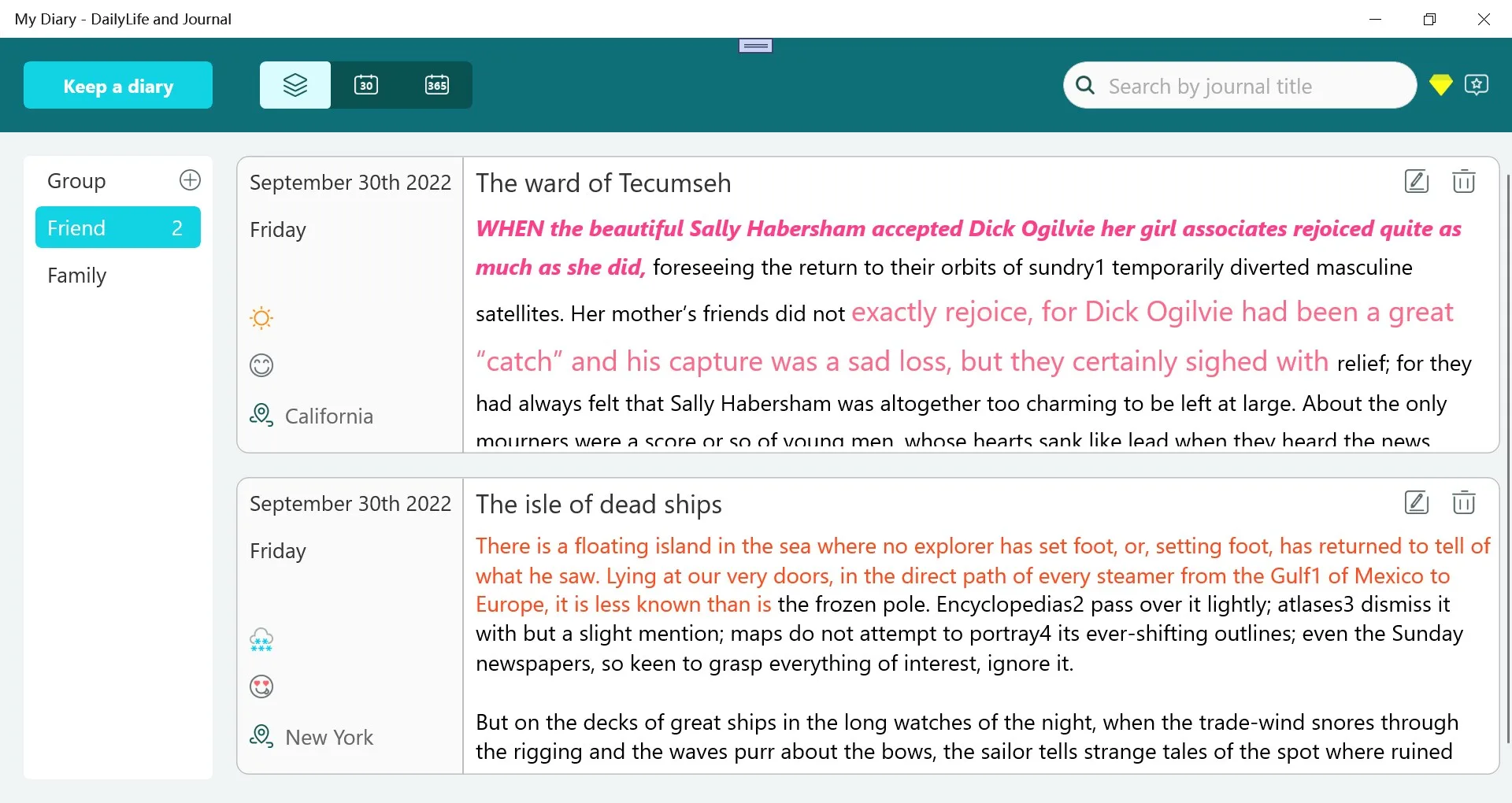 My Diary - DailyLife and Journal screenshot 5