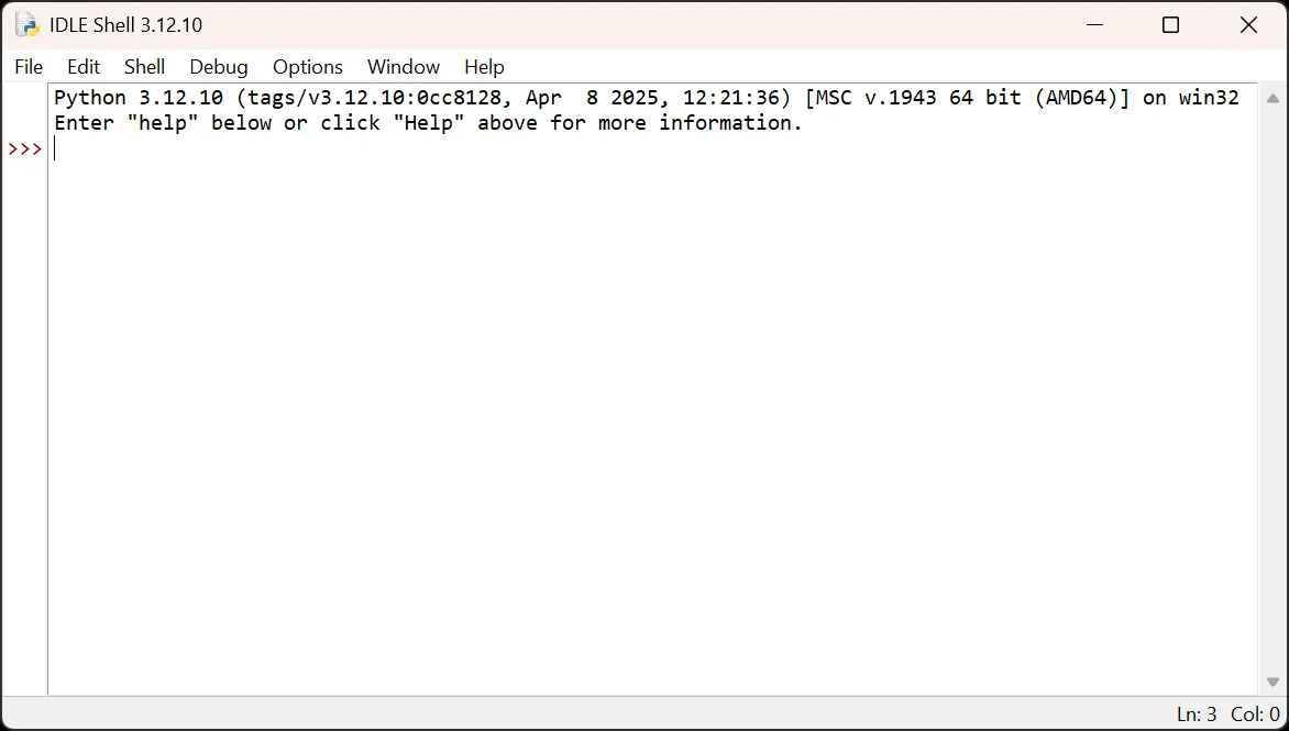 Python 3.12 screenshot 1