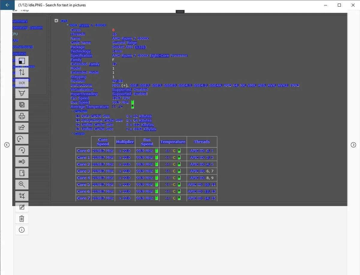 Поиск текста в изображениях screenshot 5