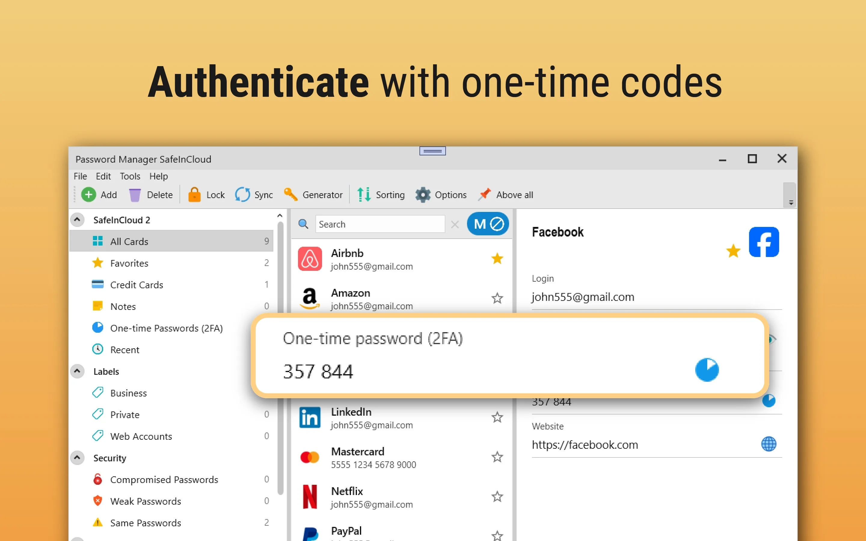 Passwords & Codes－Safe screenshot 4