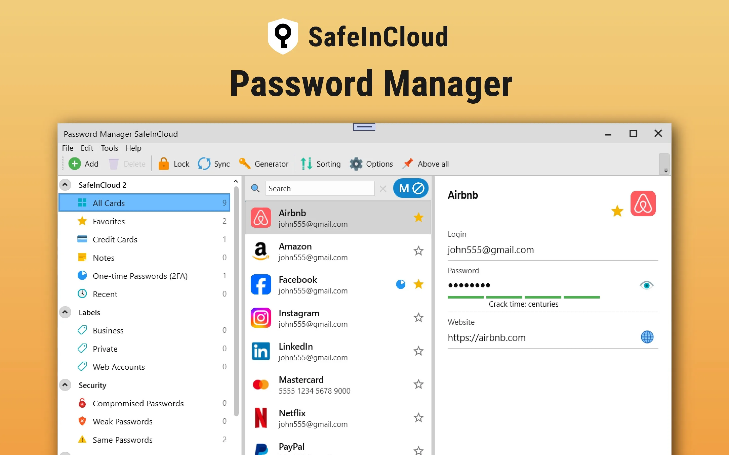 Passwords & Codes－Safe screenshot 5