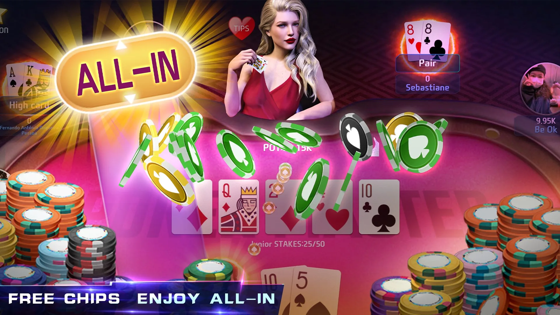 Poker Master - Техасский Холдем Покер, Рулетка, Блэкджек, Баккара, Омаха, Игровой автомат, Тин Патти screenshot 1