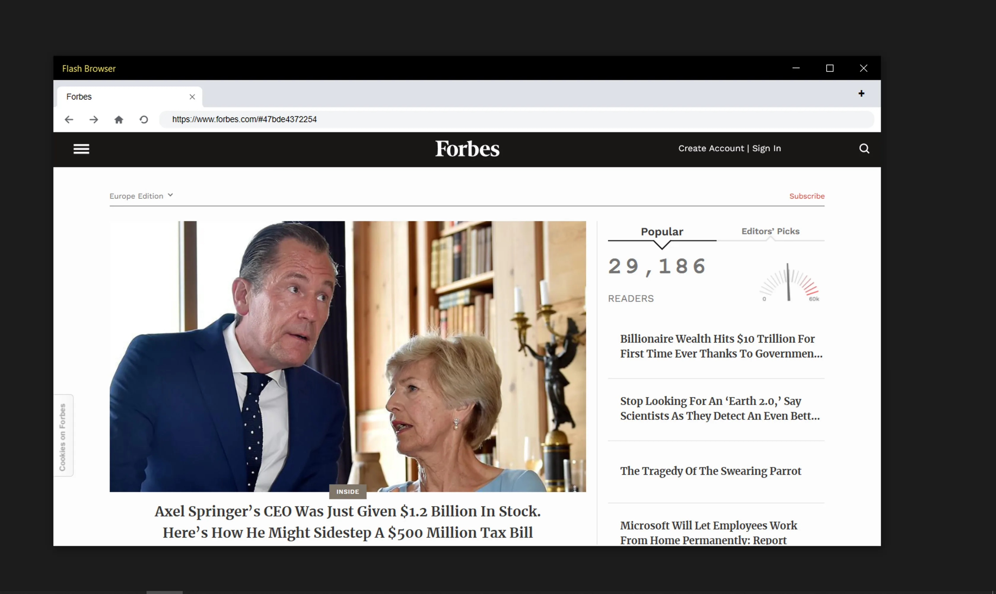 Flash Browser screenshot 2