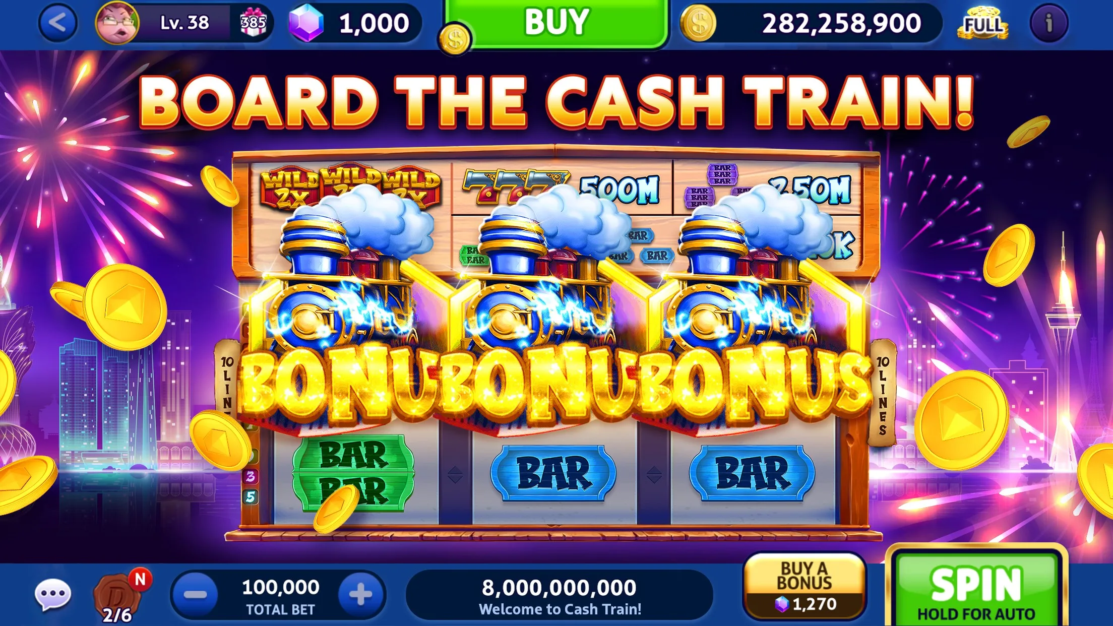 Cash Billionaire Casino - Slot Machine Games screenshot 1