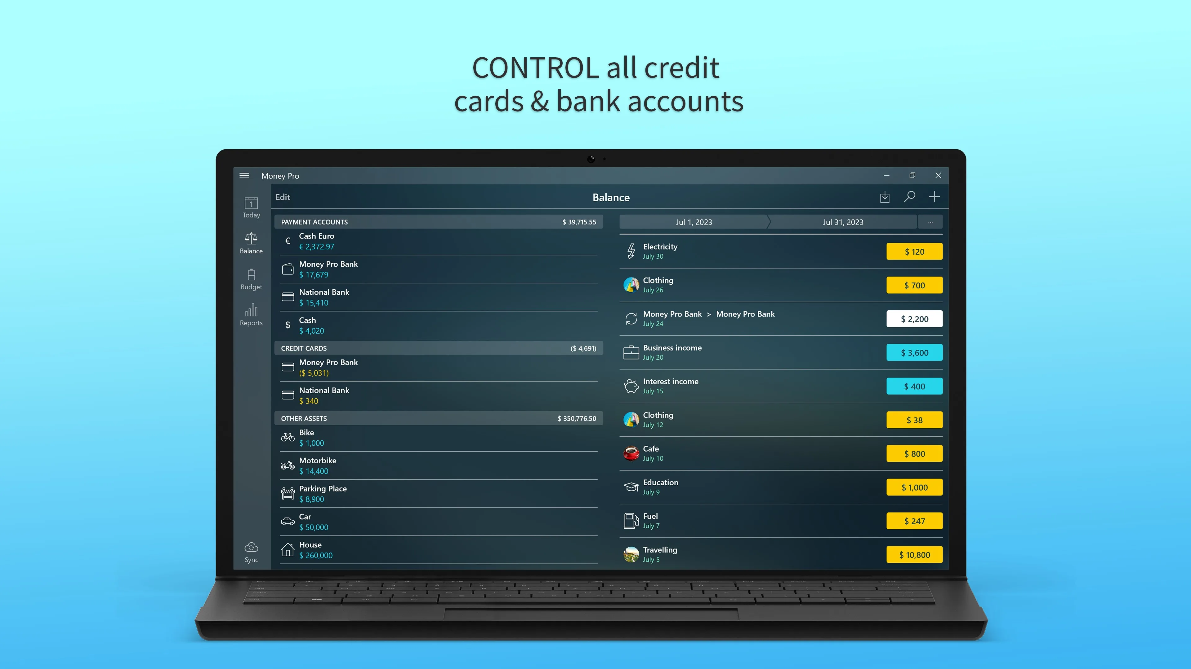 Money Pro: особисті фінанси screenshot 2