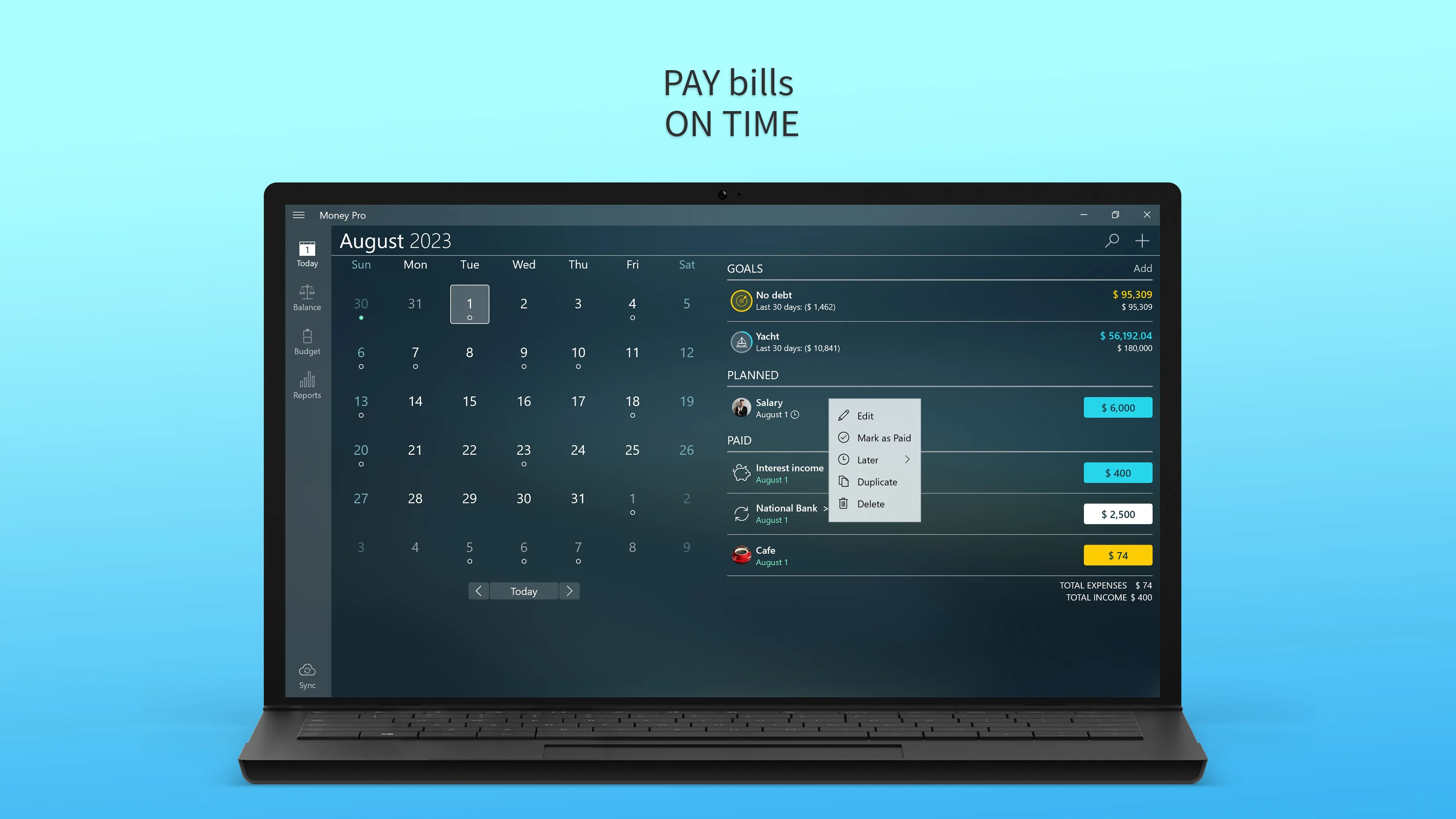 Money Pro: особисті фінанси screenshot 3