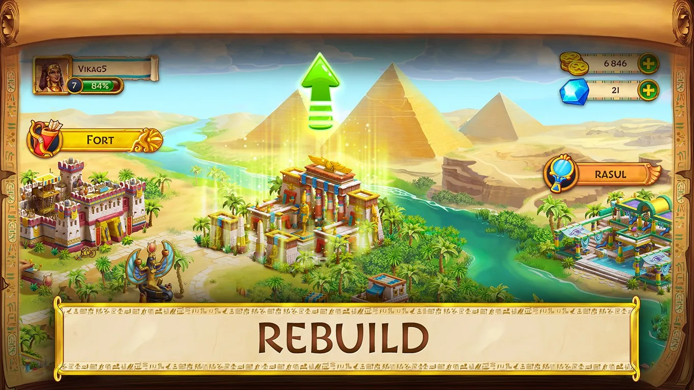 Jewels of Egypt: 3 в ряд screenshot 2