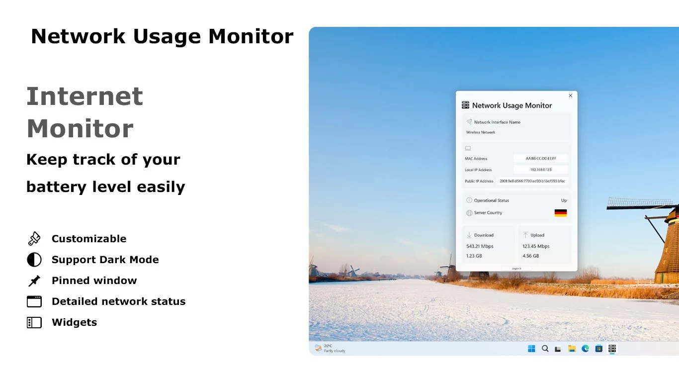 Network Usage Monitor screenshot 1