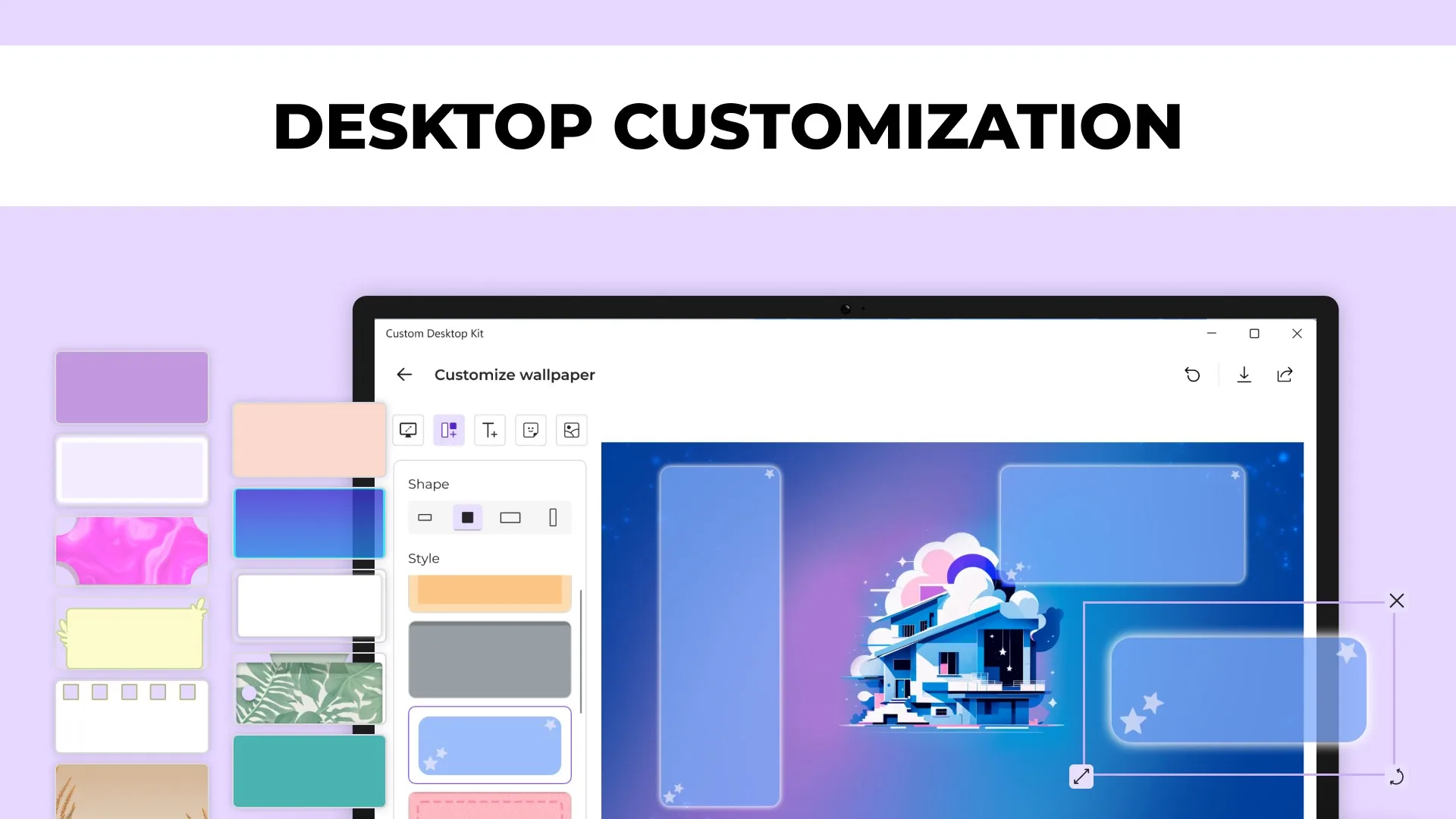 Custom Desktop Kit - Aesthetic themes & wallpapers screenshot 1