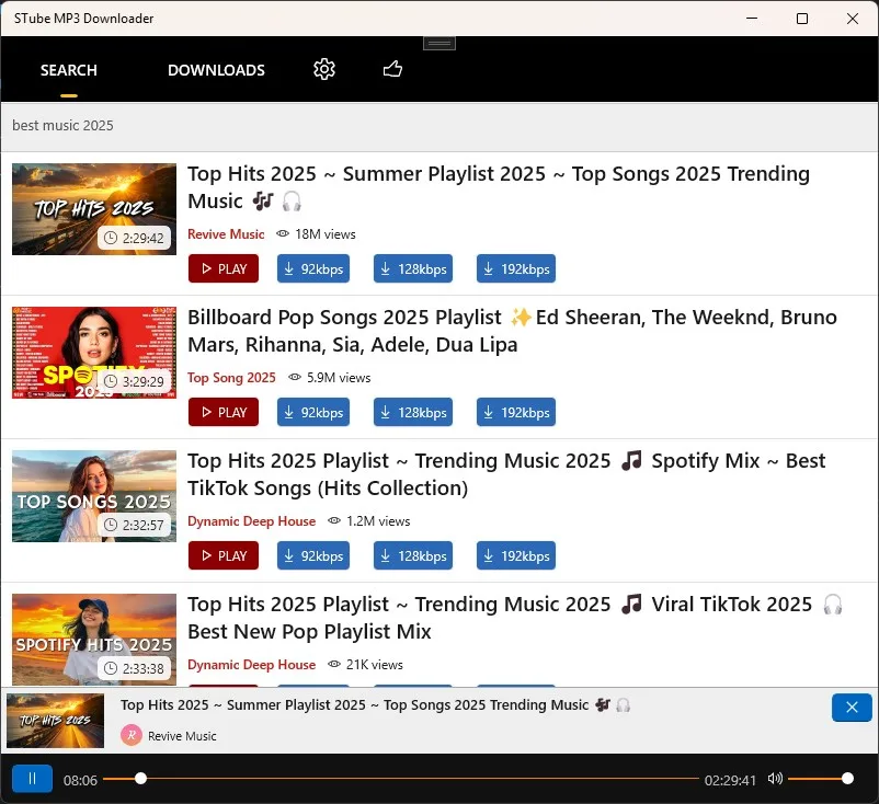 Simple Descargar Música & MP3 Convertidor screenshot 1