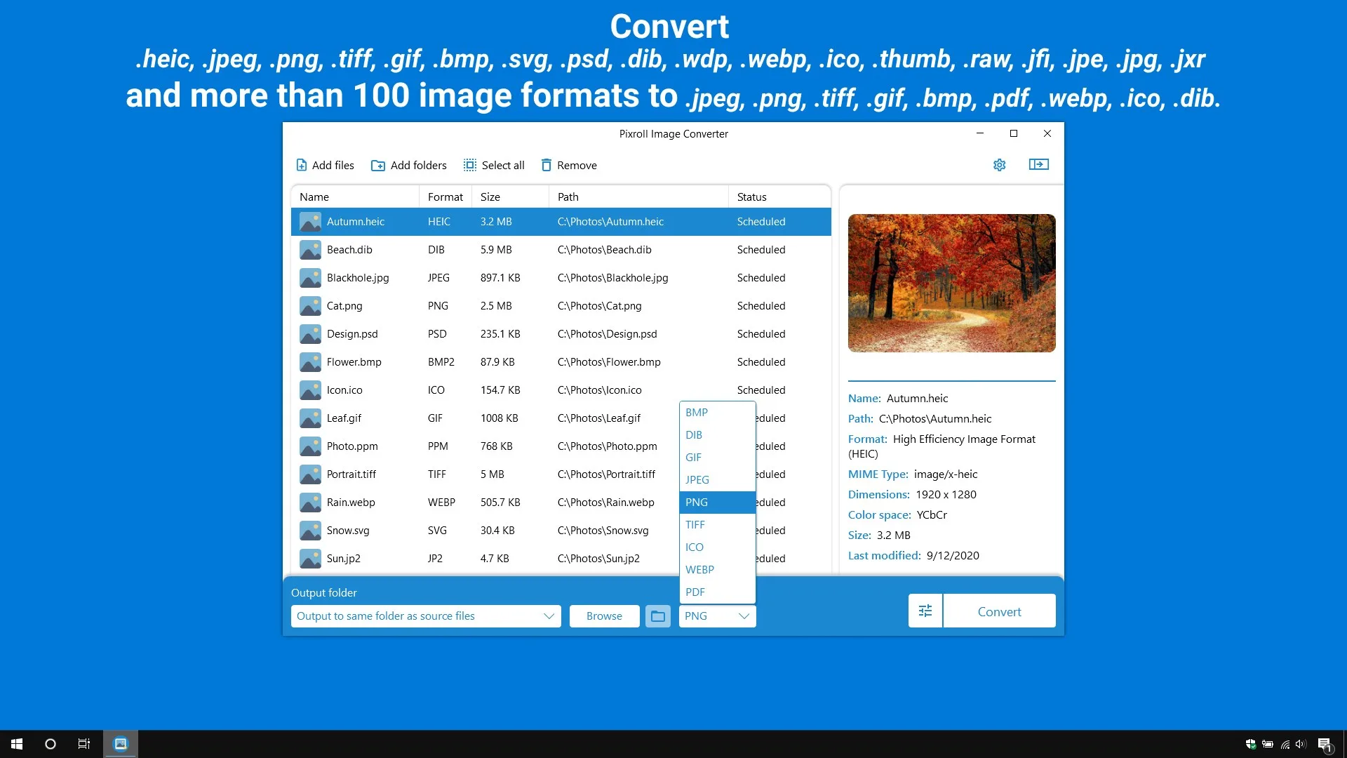 Pixroll Image Converter Lite screenshot 2