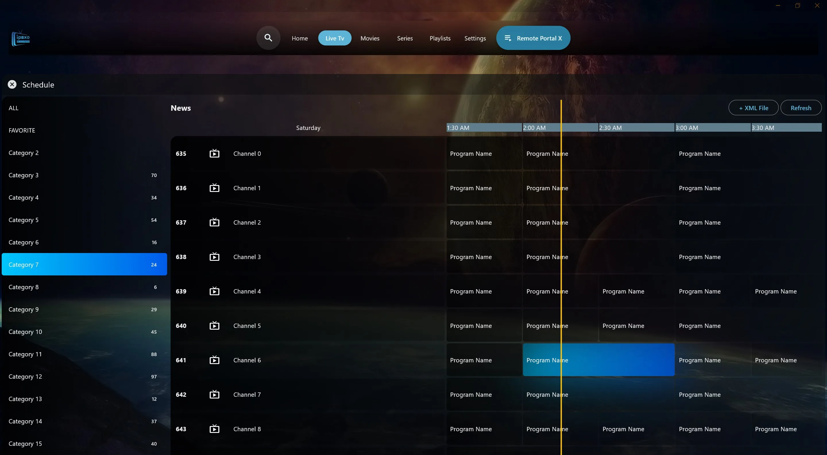 IPEXO IPTV Player screenshot 4
