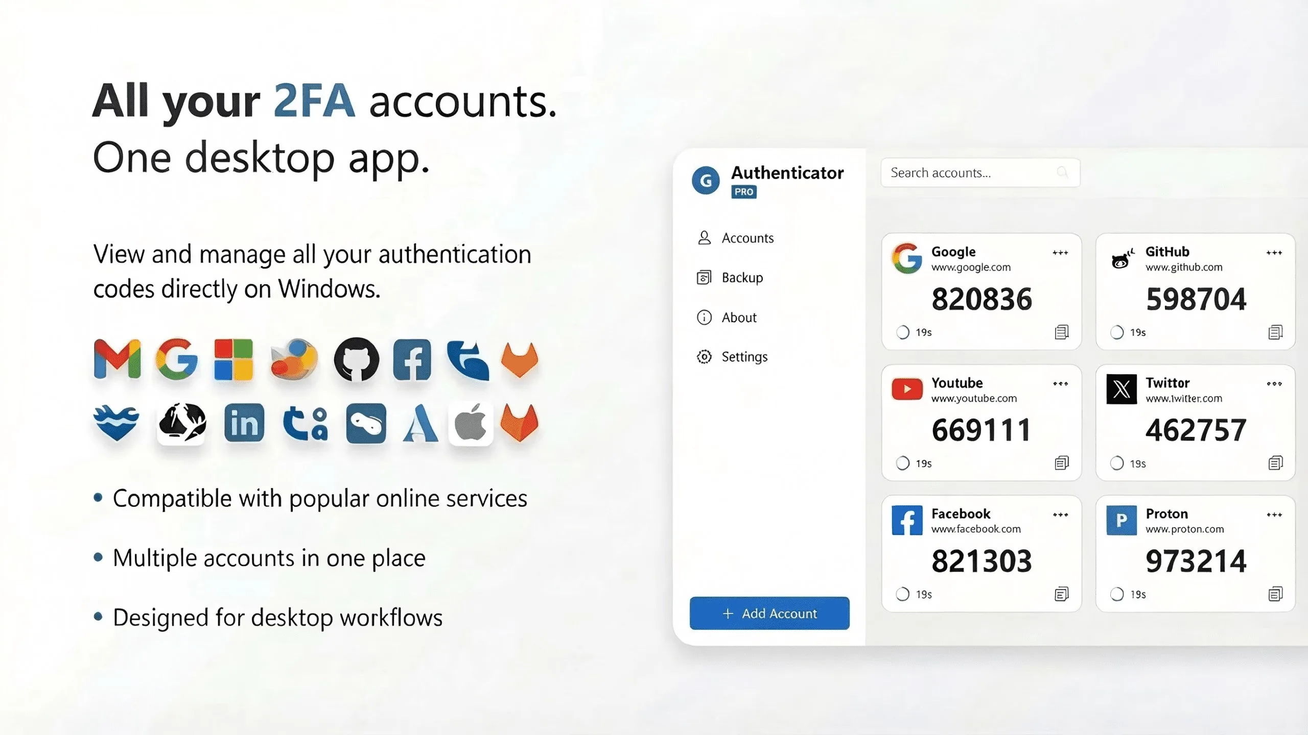 G Authenticator - For (Google) Service screenshot 1