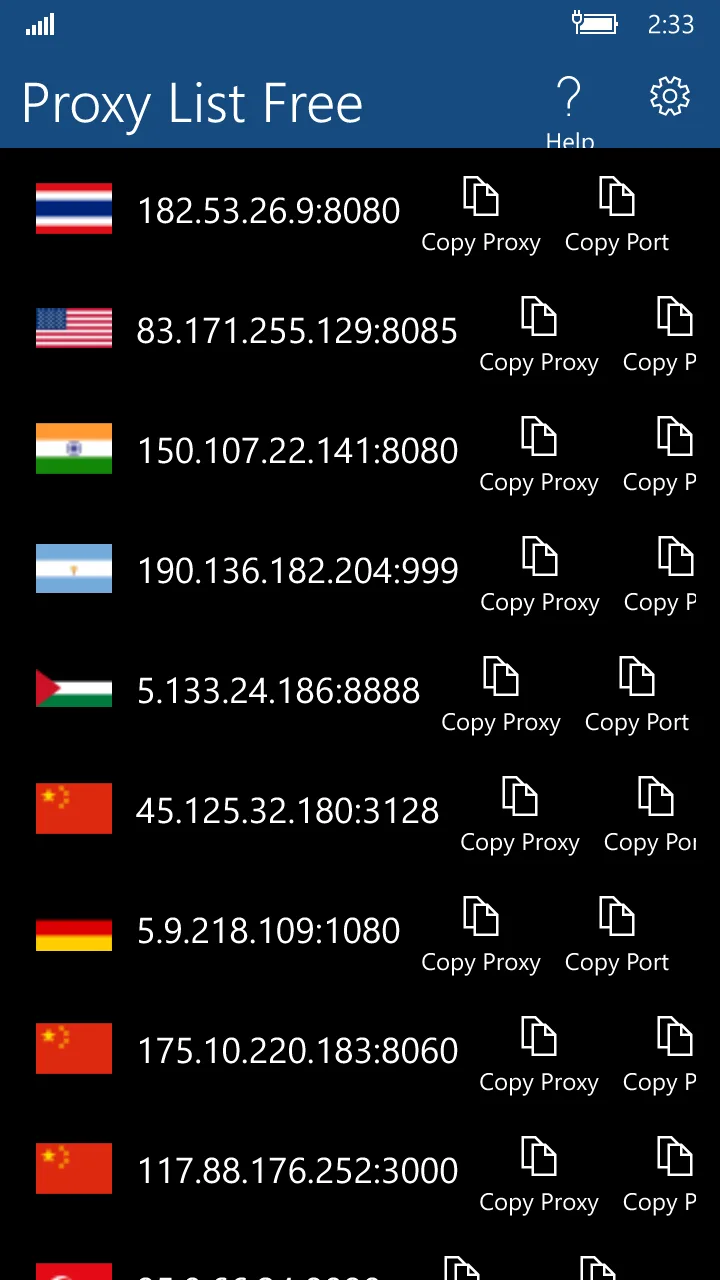 Proxy List Free screenshot 2