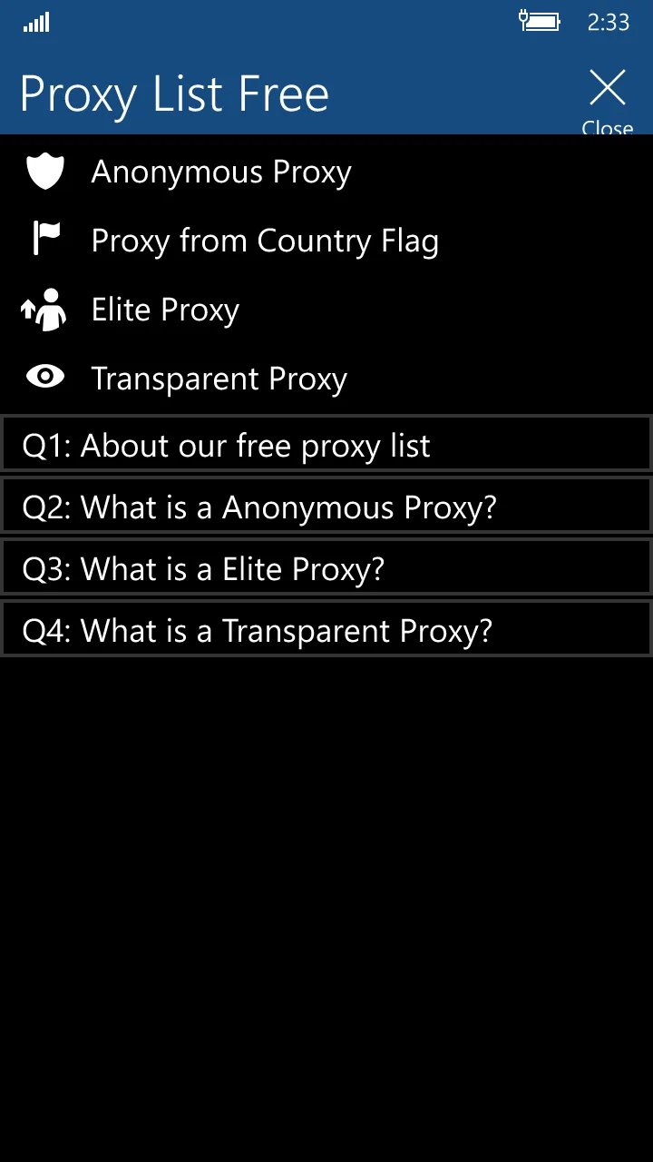 Proxy List Free screenshot 3