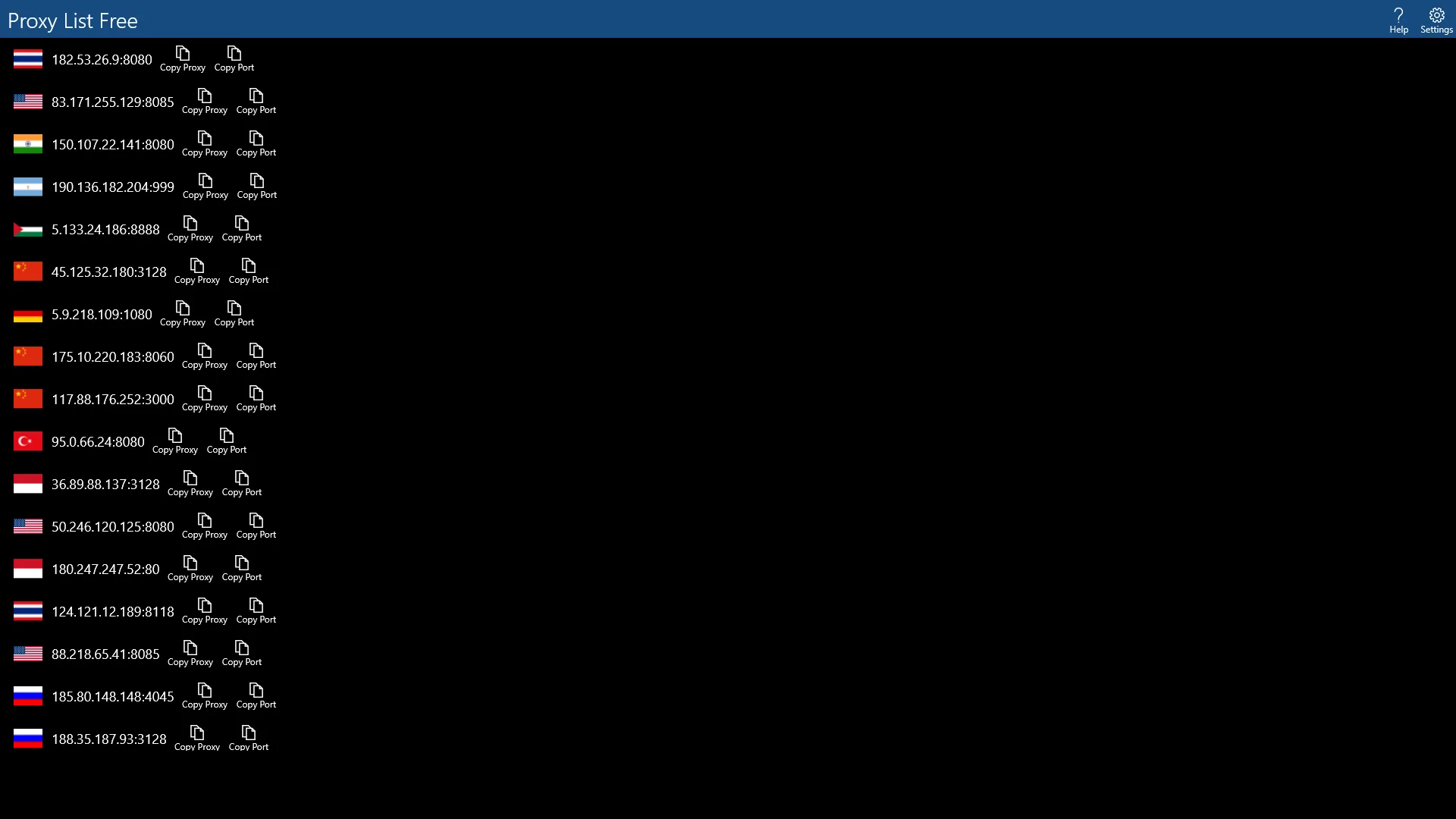 Proxy List Free screenshot 4