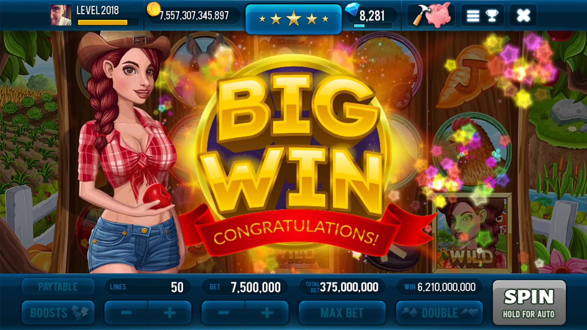 Farm & Gold Slot Machine screenshot 3
