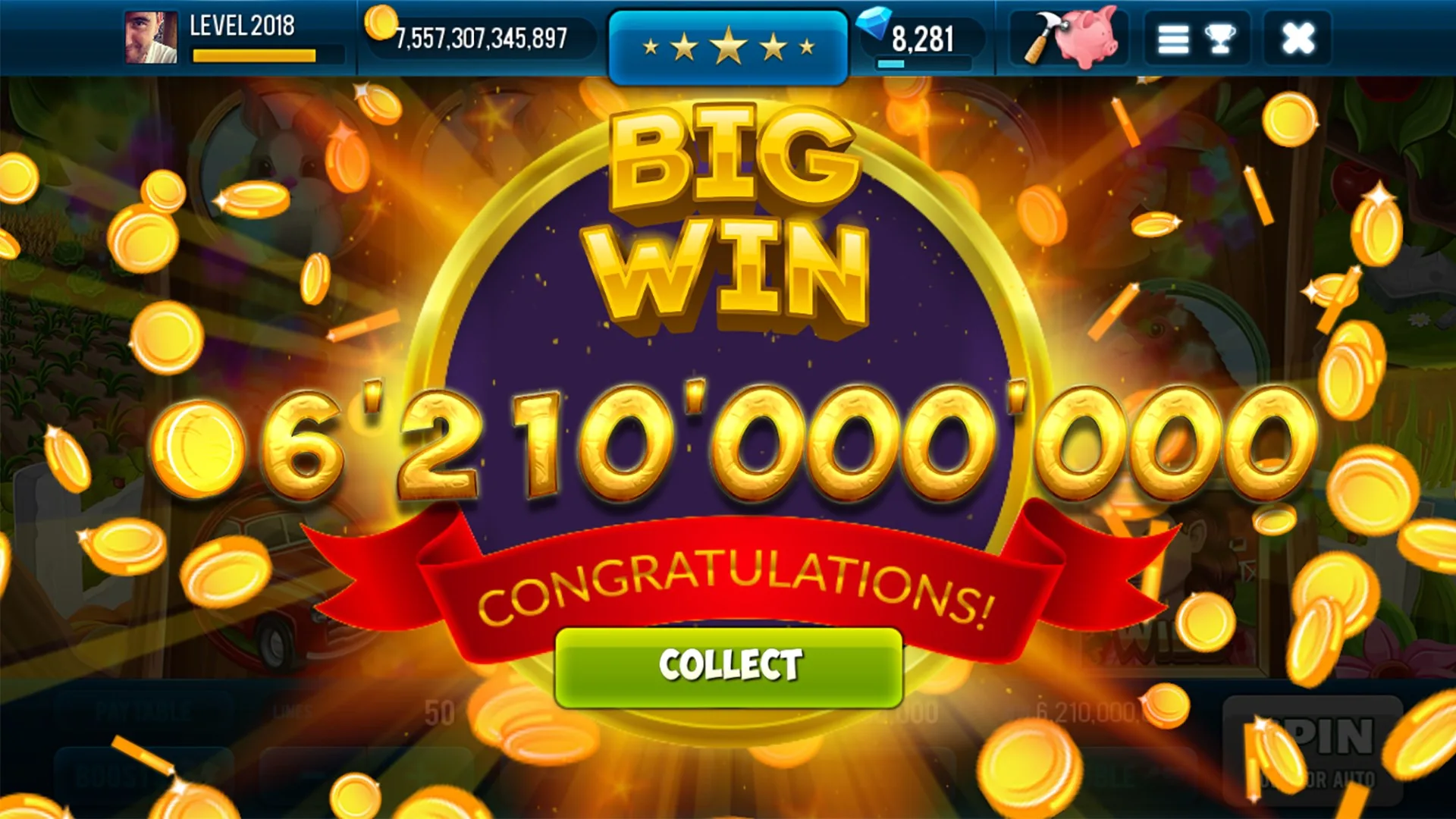 Farm & Gold Slot Machine screenshot 5