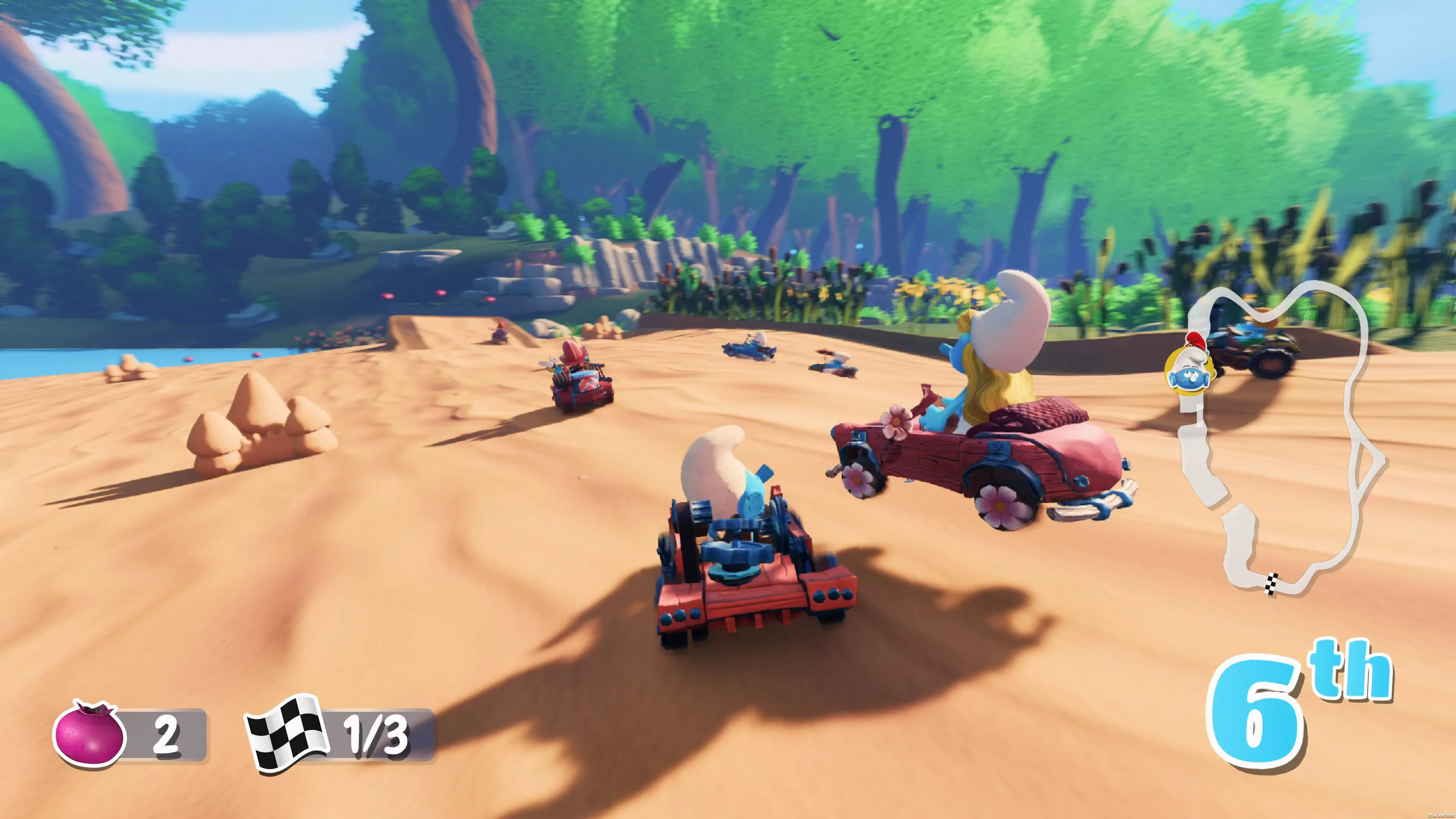 Смурфики: Картинг screenshot 4