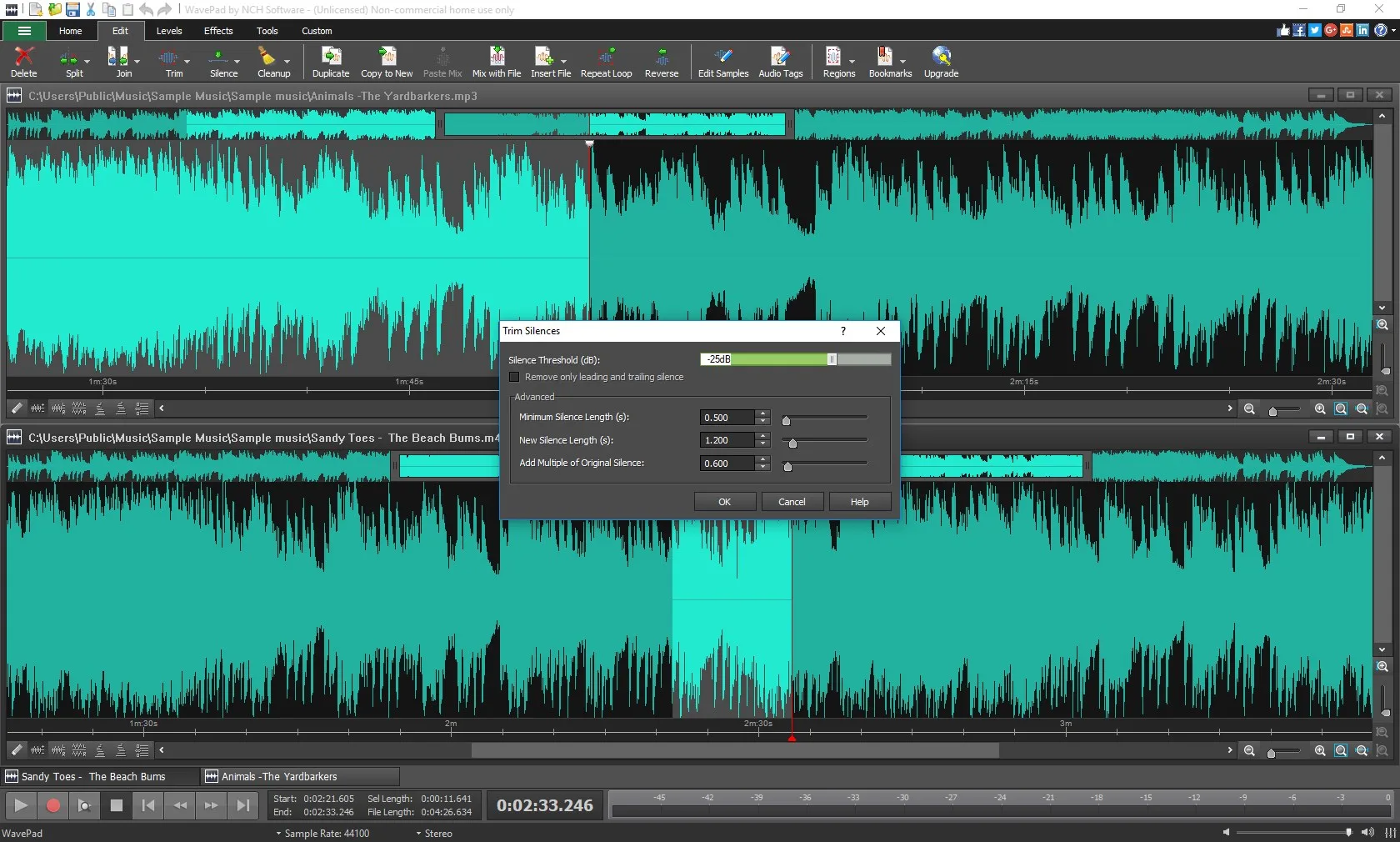 WavePad Audio Editor Software Express Edition screenshot 4