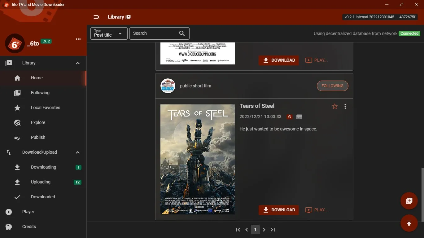 6to загрузчик телепередач и фильмов screenshot 5