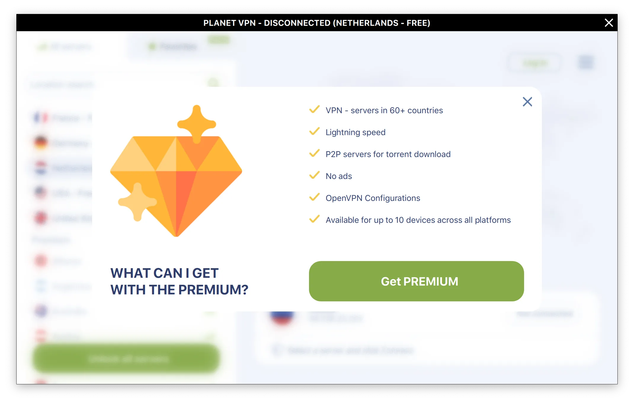 Безлимитный VPN - Planet VPN screenshot 2