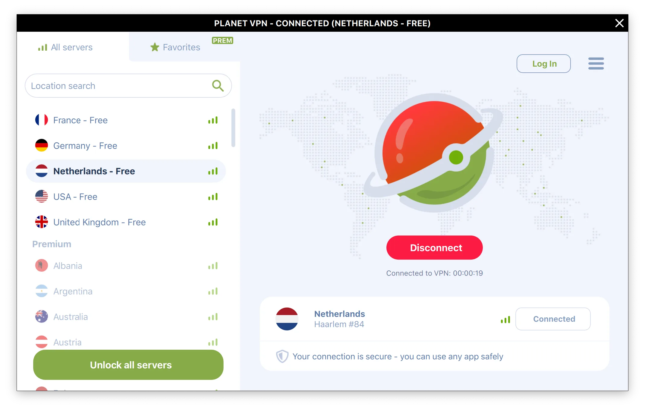 Безлимитный VPN - Planet VPN screenshot 3