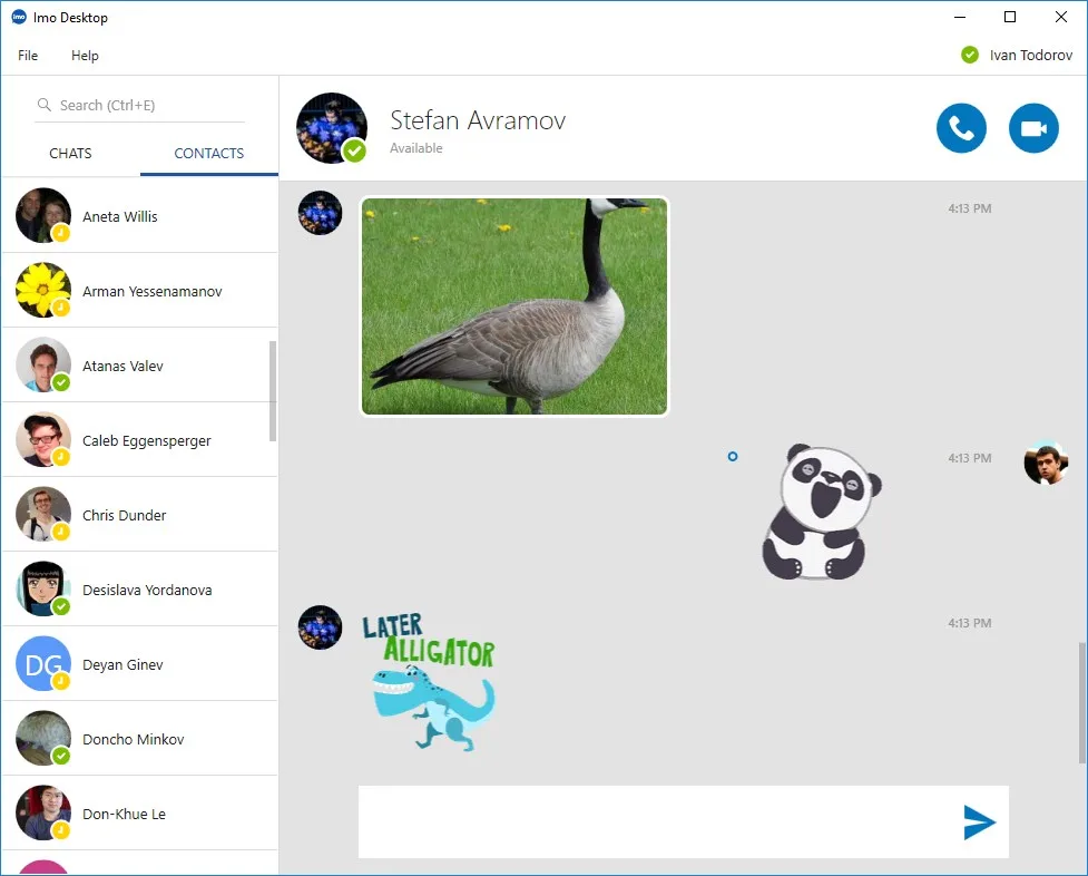 imo video calls and chat HD screenshot 1