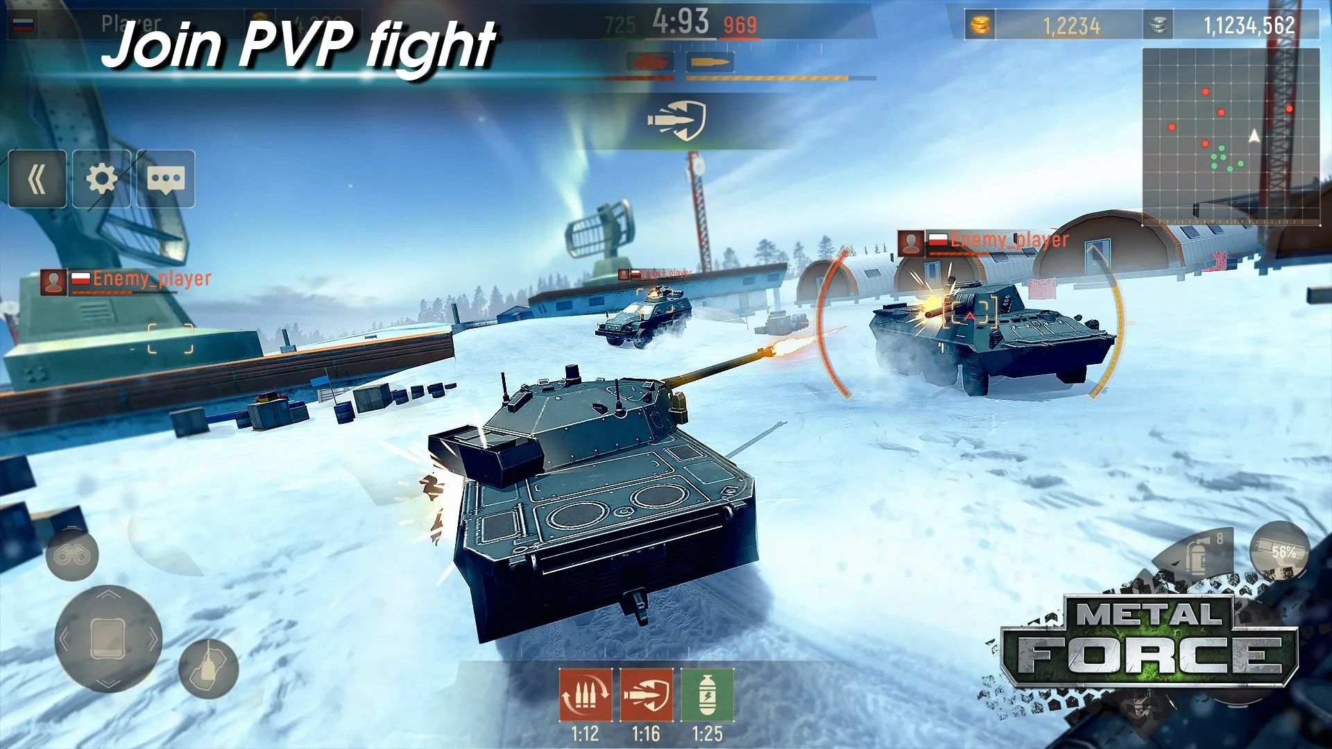 Metal Force: Army Tank Games screenshot 2