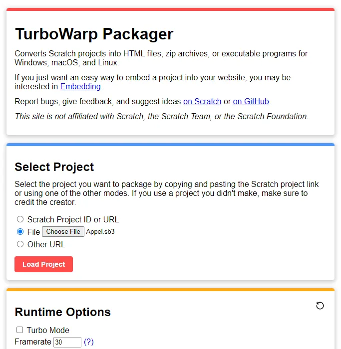 TurboWarp screenshot 2