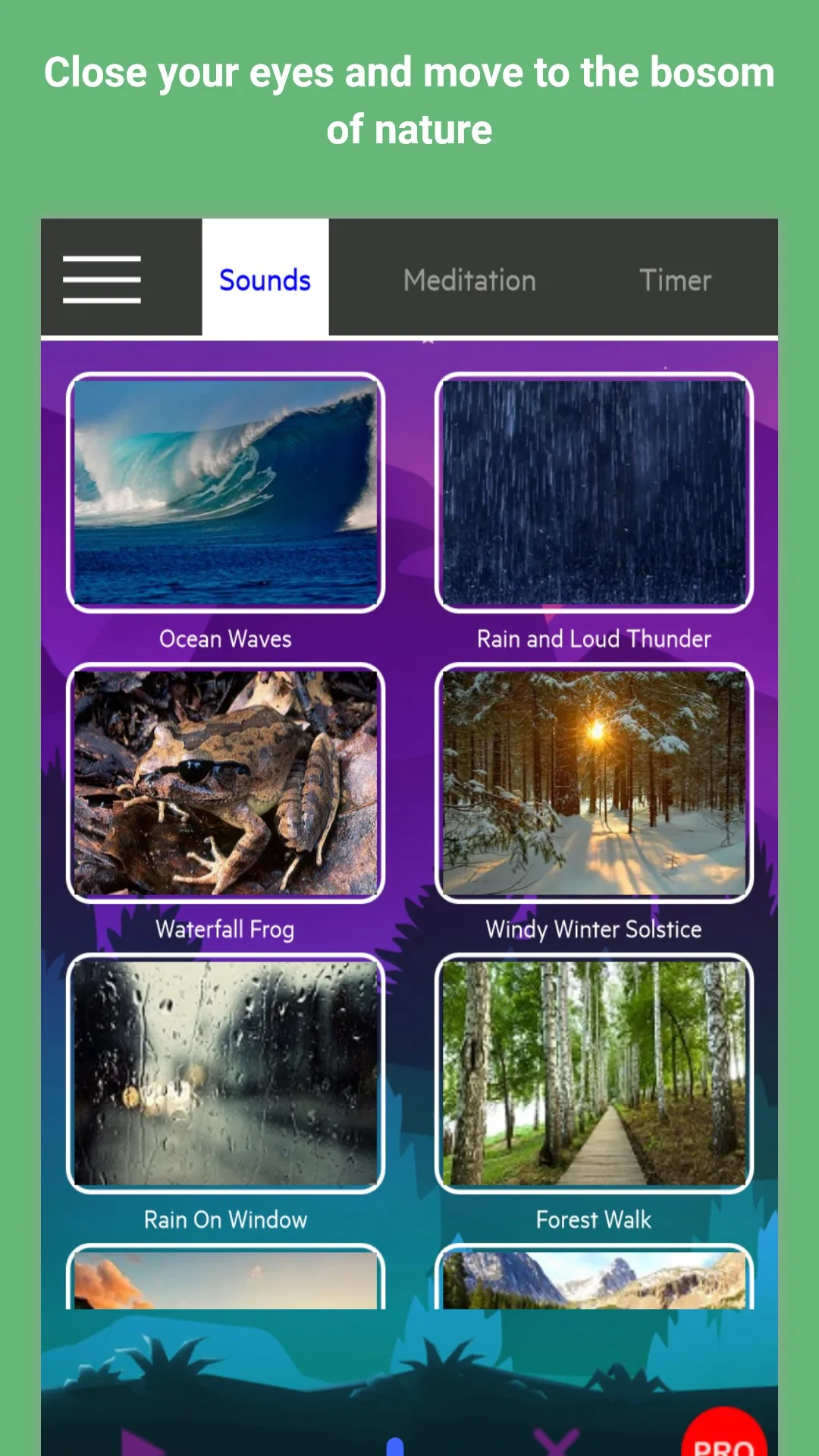 Relajate naturaleza sonidos screenshot 1