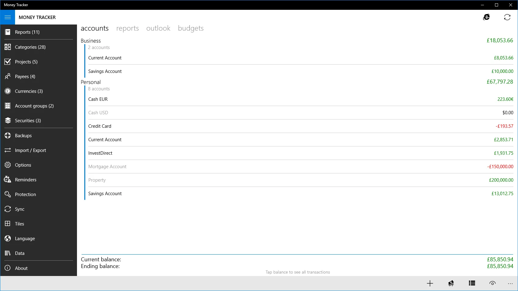 Money Tracker Infinite screenshot 1