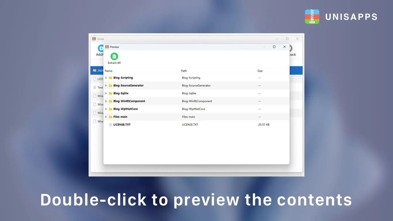Unzip Expert screenshot 3