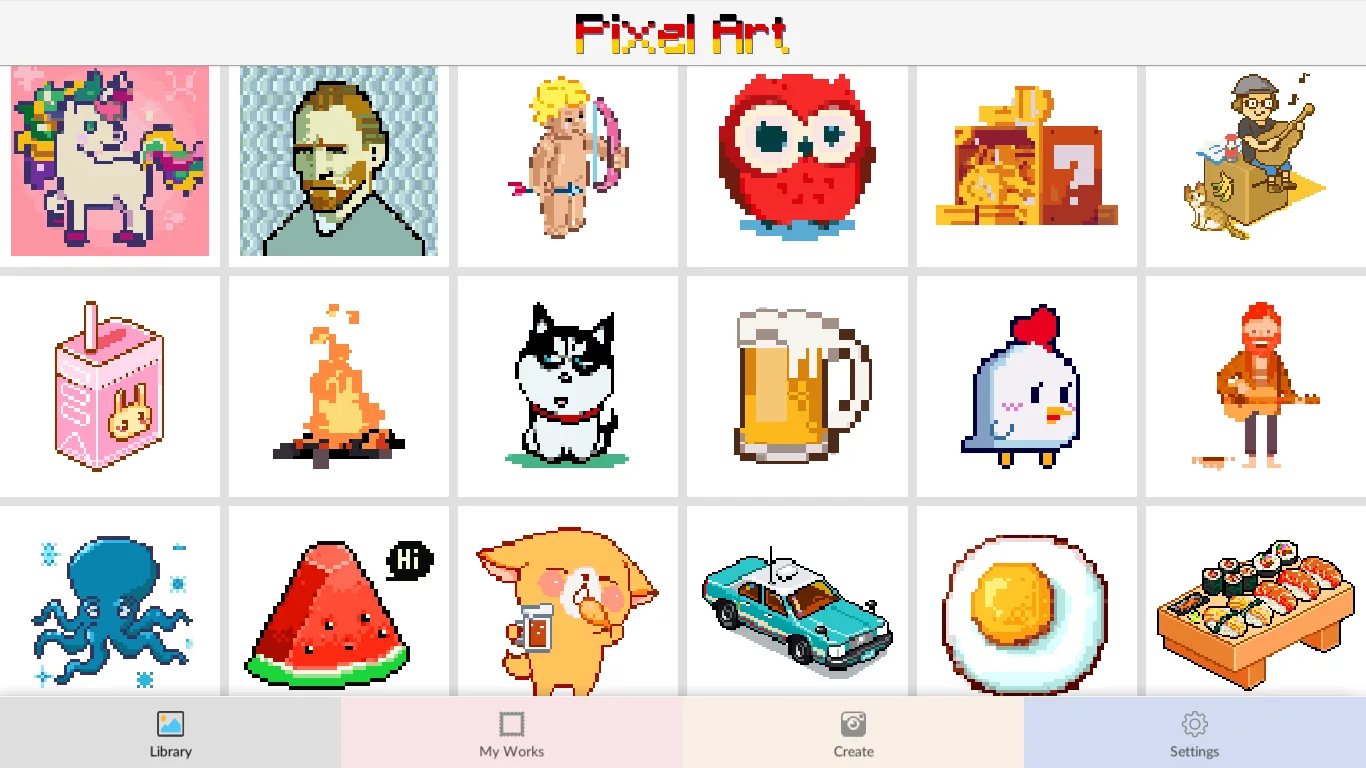 Pixel Art: Colorear por números screenshot 2
